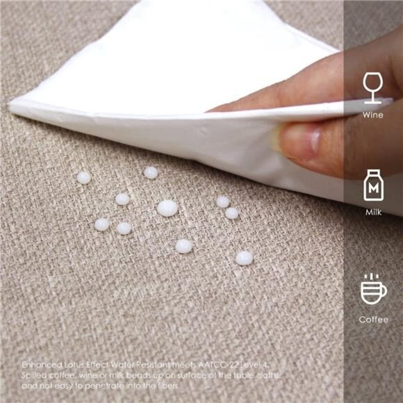 Rectangle Tablecloth Washable Wrinkle Resistant and Water Proof Table Cloth - Picture 3 of 7